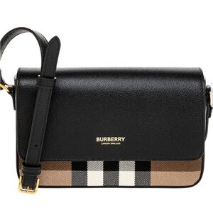 BURBERRY HAMPSHIRE BLACK CROSSBODY